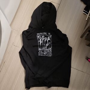 Radiohead Black Graphic Hoodie for Men